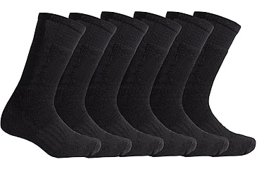 Image of Rothco Wool Blend Mid-Calf Winter Socks, Black, Medium, 64110-Black-M