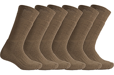 Image of Rothco Wool Blend Mid-Calf Winter Socks, Coyote Brown, Medium, 64111-CoyoteBrown-M