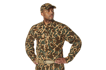 Image of Rothco X Bear Archery Fred Bear Camo Flannel Shirt - Mens, Small, 19080-S