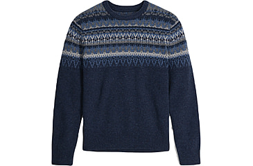 Image of Royal Robbins Arch Rock Crew Long SLeeve - Mens, Deep Blue Mammoth Print, Large, Y12600129-408RR-L