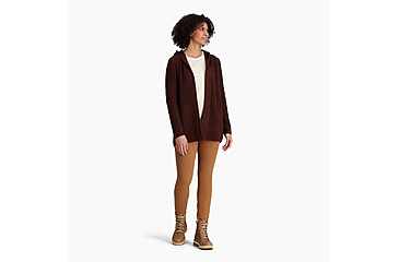 Image of Royal Robbins Baylands Cardigan - Womens, Dark Mahogany, Small, Y617023160S