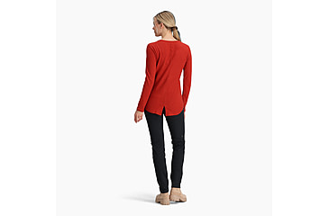 Image of Royal Robbins Vacationer Stripe Tee Long Sleeve - Womens, Redwood Str, Small, Y612021632S