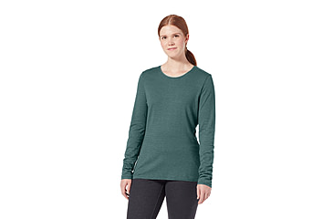 Image of Royal Robbins Vacationer Stripe Tee Long Sleeve - Womens, Sea Pine, Small, Y612021349S