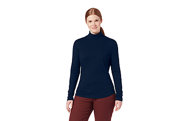 Image of Royal Robbins Vacationer Turtleneck Long Sleeve Shirt - Womens, Naval, Small, Y612023150S
