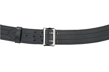 Image of Safariland Suede Lined Contour Belt w/ Buckle, 2.25in. with Velcro, Plain Black, Size - 32 in. 872V-32-6