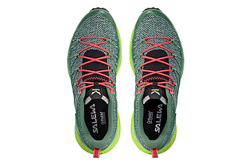 Image of Salewa Dropline Hiking Shoes - Womens, Feld Green/Fluo Coral, 6, 00-0000061369-5585-6