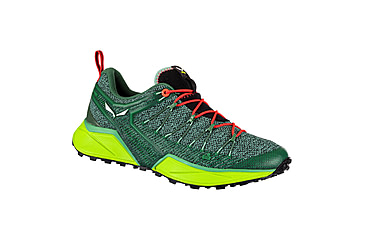 Image of Salewa Dropline Hiking Shoes - Womens, Feld Green/Fluo Coral, 6, 00-0000061369-5585-6