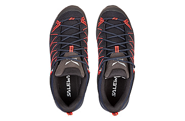 Image of Salewa MTN Trainer Lite Hiking Shoes - Womens, Premium Navy/Fluo Coral, 9.5, 00-0000061364-3993-9.5