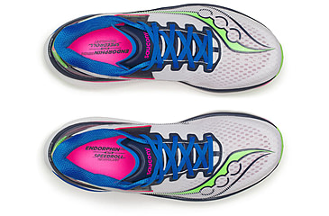 Image of Saucony Endorphin Azura, White/Navy, 9.5, S21070-124-9.5