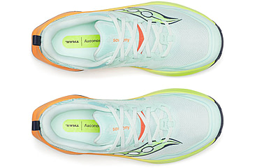 Image of Saucony Peregrine 16, Aqua/Citron, 5, S11066-130-5