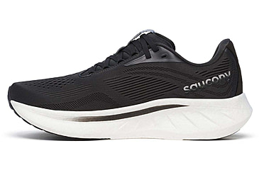 Image of Saucony Ride 18 - Mens, Black/White, 10, S21000-100-M-10