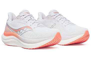 Image of Saucony Triumph 23 - Womens, White/Wistful, 9.5, S11023-244-M-9.5