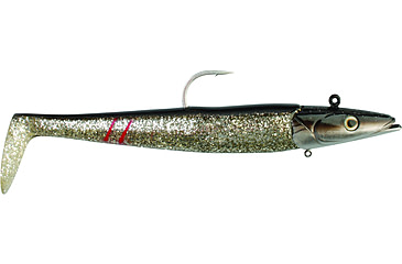 Image of Savage Gear Sandeel Soft Bait, Pack of 2, 5in, Dirty Silver, 1587018