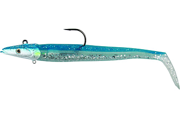 Image of Savage Gear Sandeel Soft Bait, Pack of 2, 5in, Blue Silver, 1587015