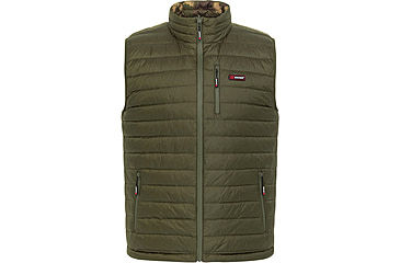 Image of Savage Arms Reversible Duck Down Vest-Mens, Woodland Green Camo, 2XL, 6M02OL00OLV-2XL