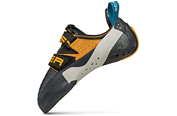 Image of Scarpa Booster Climbing Shoes, Black/Orange, 42.5, 70060/000-BlkOrg-42.5