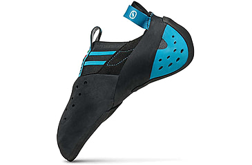 Image of Scarpa Instinct S Climbing Shoes, Black/Azure, 37.5, 70039/000-BlkAzr-37.5
