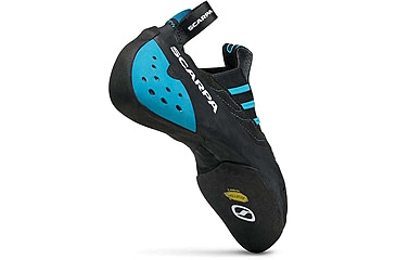 Image of Scarpa Instinct S Climbing Shoes, Black/Azure, 37.5, 70039/000-BlkAzr-37.5