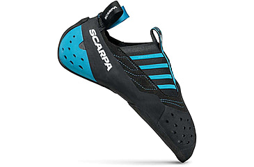 Image of Scarpa Instinct S Climbing Shoes, Black/Azure, 37.5, 70039/000-BlkAzr-37.5