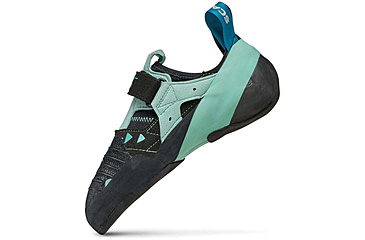 Image of Scarpa Instinct VS Climbing Shoes - Womens, Black/Aqua, 38.5, 70013/002-BlkAqua-38.5