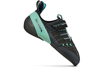 Image of Scarpa Scarpa Instinct VS Climbing Shoes - Women's, Black/Aqua, 38.5, 70013/002-BlkAqua-38.5