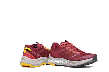 Image of Scarpa Spin Planet Shoes - Womens, Deep Red/Saffron, 41, 33063/352-DpRedSaf-41
