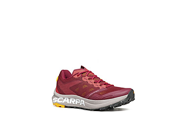 Image of Scarpa Spin Planet Shoes - Womens, Deep Red/Saffron, 41, 33063/352-DpRedSaf-41