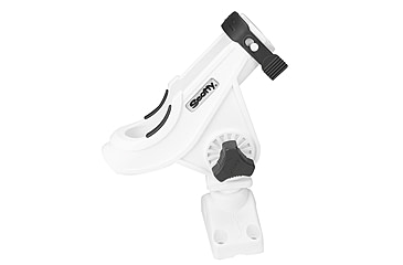 Image of Scotty 280 Bait Caster/Spinning Rod Holder w/241 Deck/Side Mount, White, 0280-WH
