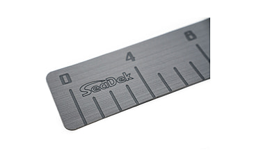 Image of SeaDek 4in x 36in 3mm Fish Ruler w/Laser SD Logo, Storm Gray, 22135-80038