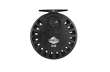 Image of Shakespeare Cedar Canyon Click Fly Reel, 1.0/1, Right/Left, 7/8, Black, SRECCC78