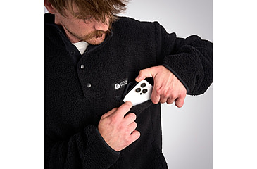 Image of Sierra Designs Hale Snap Pullover - Mens, Black, Small, 22940923BK-SM