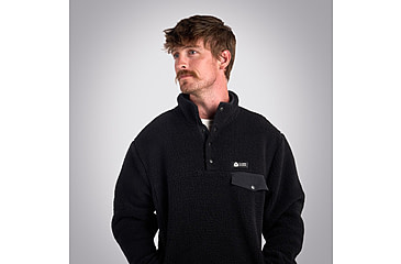 Image of Sierra Designs Hale Snap Pullover - Mens, Black, Small, 22940923BK-SM