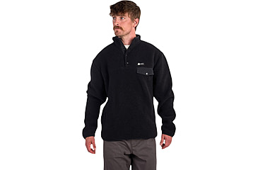 Image of Sierra Designs Hale Snap Pullover - Mens, Black, Small, 22940923BK-SM