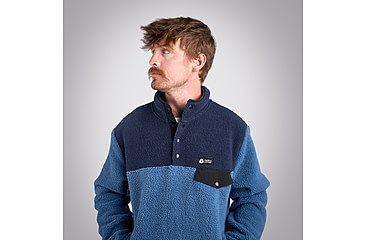 Image of Sierra Designs Hale Snap Pullover - Mens, Navy, Medium, 22940923NV-MD