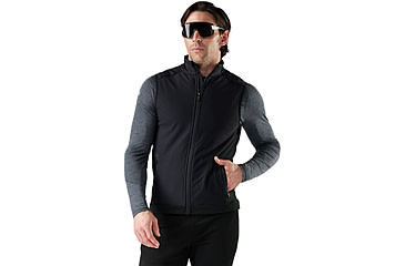 Image of Smartwool Active Fleece Wind Insulated Vest - Mens, Black, Large, SW002952001100L000