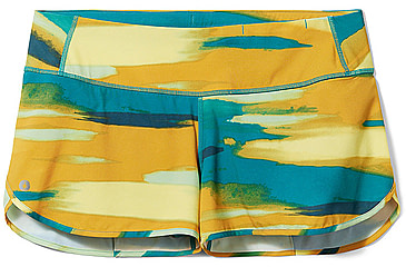 Image of Smartwool Active Lined Short - Womens, Deep Lake Horizon Print, Extra Large, SW016604L561-XL