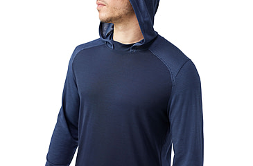 Image of Smartwool Active Mesh Hoodie - Mens, Nightfall Blue/Deep Navy, Small, SW002295P62100S000