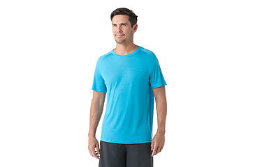 Image of Smartwool Active Ultralite Short Sleeve - Mens, Pool Blue, 2XL, SW016544N181XXL000