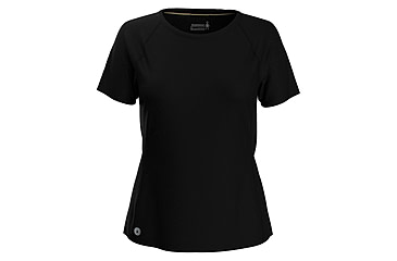 Image of Smartwool Active Ultralite Short Sleeve - Womens, Black, Medium, SW0165870011-001 BLACK-M
