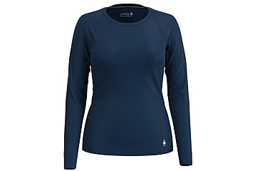 Image of Smartwool Classic All-Season Merino Base Layer Long Sleeve - Womens, Twilight Blue, Extra Small, SW016912G741-XS