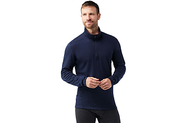 Image of Smartwool Classic Thermal Merino Base Layer 1/4 Zip - Mens, Deep Navy, Large, SW002821092100L000