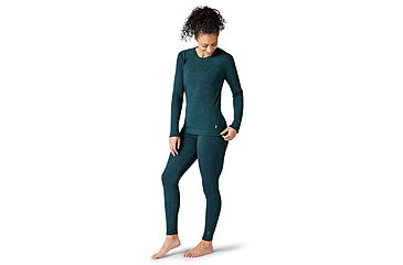 Image of Smartwool Classic Thermal Merino Base Layer Crew - Womens, G75 Twilight Blue Heather, Large, SW016369G75L