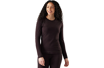 Image of Smartwool Classic Thermal Merino Base Layer Crew - Womens, Mink Heather, Large, SW016369P85100L000