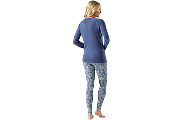 Image of Smartwool Classic Thermal Merino Base Layer Crew - Womens, Nightfall Blue Heather, Medium, SW016369P44100M000