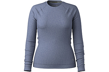 Image of Smartwool Classic Thermal Merino Base Layer Crew - Womens, Nightfall Blue Heather, Medium, SW016369P44100M000
