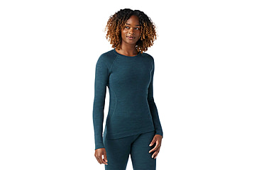 Image of Smartwool Classic Thermal Merino Base Layer Crew - Womens, Twilight Blue Heather, Extra Large, SW016369G7510XL000