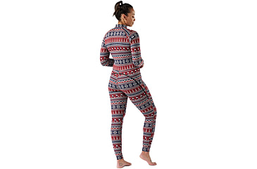 Image of Smartwool Classic Thermal Merino Base Layer One Piece - Womens, Currant Alpine Apres, Small, SW002985P90100S000