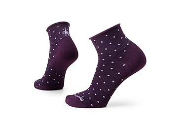 Image of Smartwool Everyday Classic Dot Ankle Socks - Womens, Purple Iris, Medium, SW001840L90100M000
