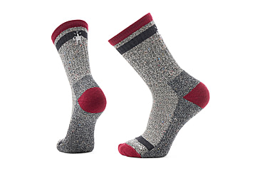 Image of Smartwool Everyday Cozy Larimer Crew Socks, Tibetan Red, Small, SW001890A25100S000