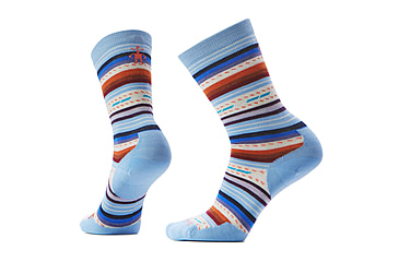 Image of Smartwool Everyday Margarita Crew Socks - Womens, Serene Blue, Large, SW002091N75100L000